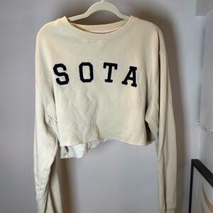 Cream Cropped Sweater
